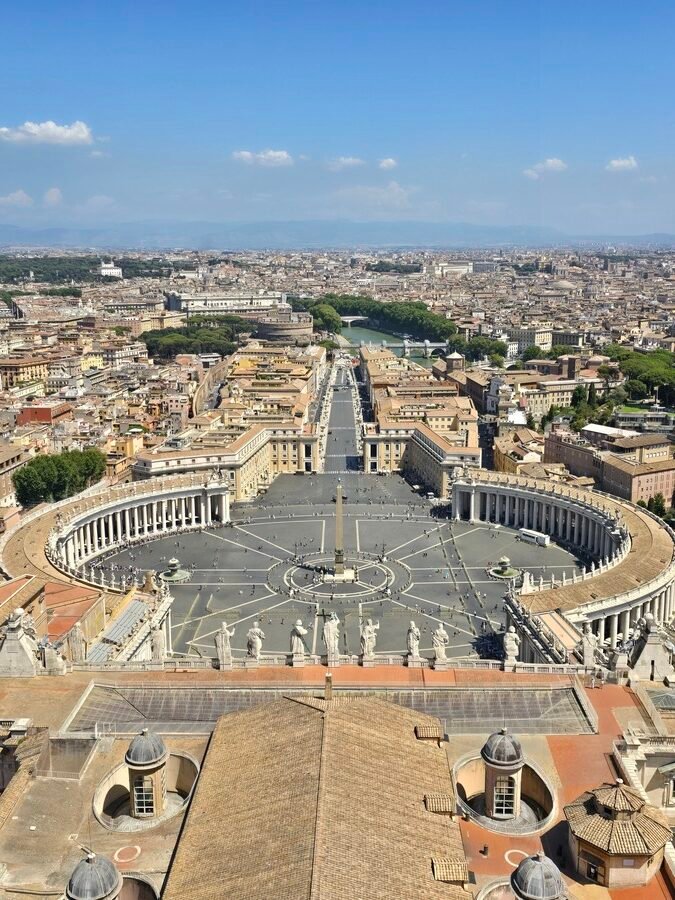St. Peters Basilica dome in Vatican city