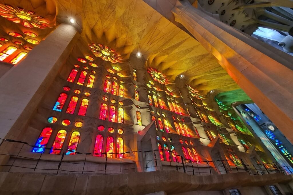 La Sagrada Familia inside La Sagrada Familia inside