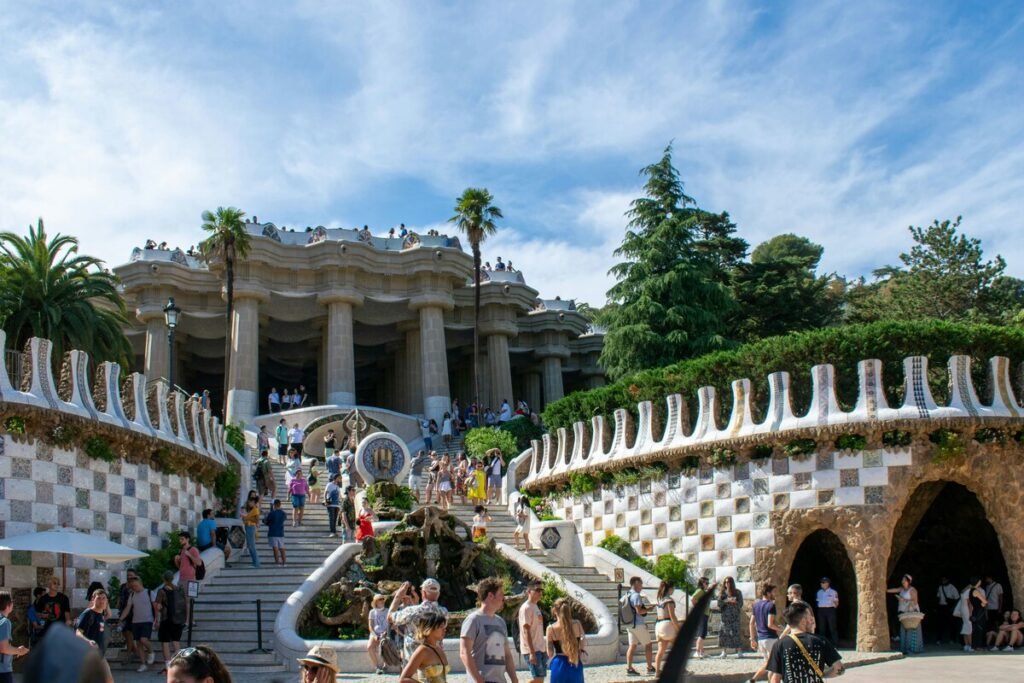 Park Guell on a day trip to Barcelona Park Guell on a day trip to Barcelona
