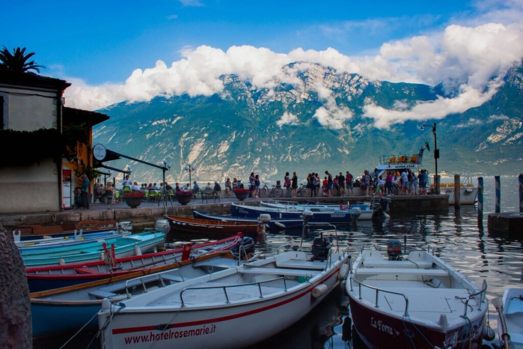 Boat trip of Garda Lake