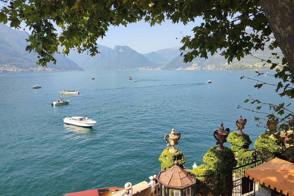 Lake Como during summer